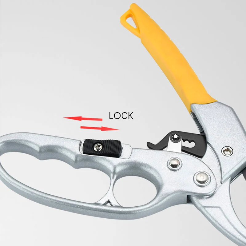 Garden-Pruning-Shear-High-Carbon-Steel-Pruning-Shears-Cutter-Gardening-Plant-Scissor-Branch-Pruner-Trimmer-Tools.png Kerti Metszés Nyíró Magas Szén Acél Ollóvágó Kertész Növényi Növény Olló Ág Metsző Trimmer Eszközök Új Csepphajó - Image 4