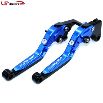 

For SUZUKI DL 650 DL650 V-STROM 2004-2010 2009 2008 Motorycle Accessories Folding Extendable Brake Clutch Levers LOGO V-STROM