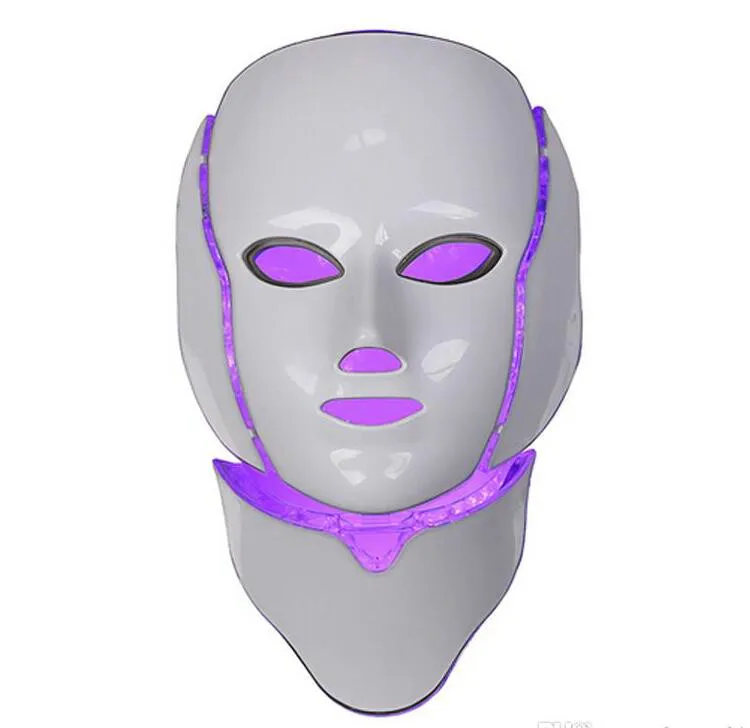  LED Light Therapy Face Neck Skin Care Facial Machine 7 Colors PDT Mask Skin Whitening Skin Rejuvena - 4000129709913