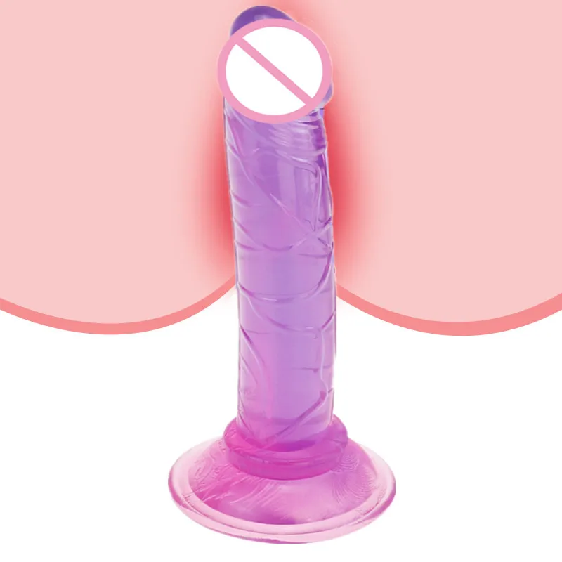 Realistic Dildo Anal Plug Masturbator Sex Toys for Couples Crystal With Super Strong Suction Women Penis G-Spot | Красота и здоровье