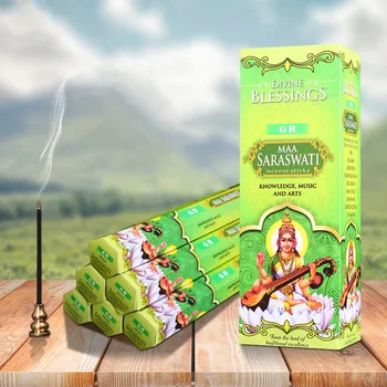 

India Incense Maa Saraswati Fragrance Spices Air Freshener Aroma Incense Stick India Original Imported Aromatherapy Incense