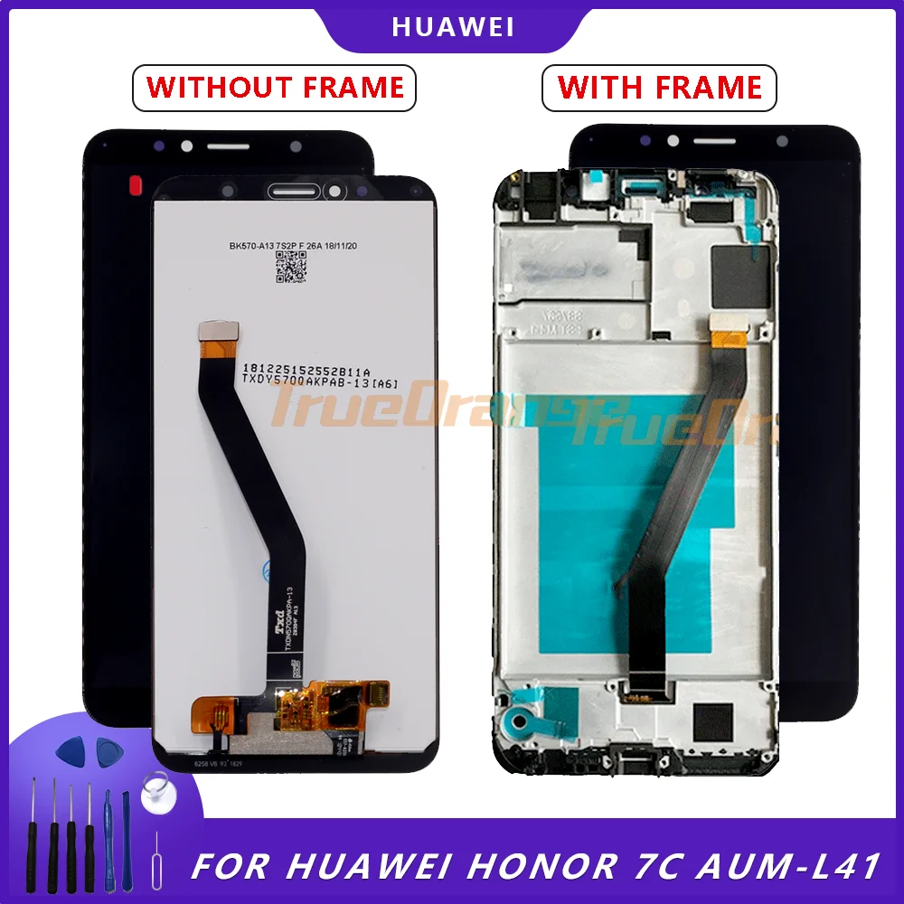 

Original 5.7 " Display For Huawei Honor 7C LCD AUM-L41 Display Touch Screen Digitizer ATU LX1 / L21 For Huawei 7A Pro AUM-L29