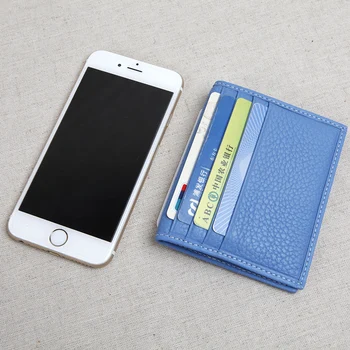 

Leather ultra-thin small card bag women's Korean cowhide multi-card bit card bag ID card simple mini bag