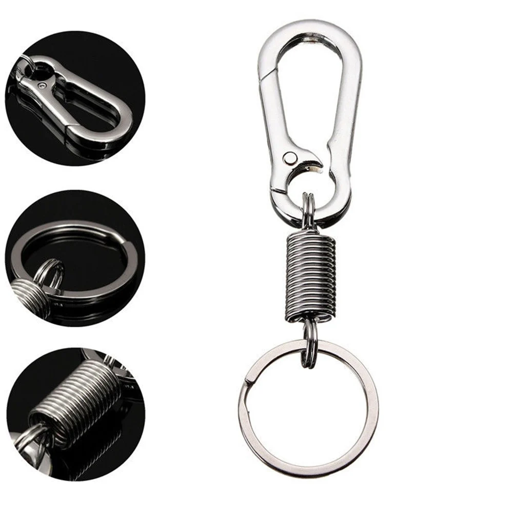 1 шт. пружинный автомобильный брелок из нержавеющей стали|belt buckle clip|retractable bucklest