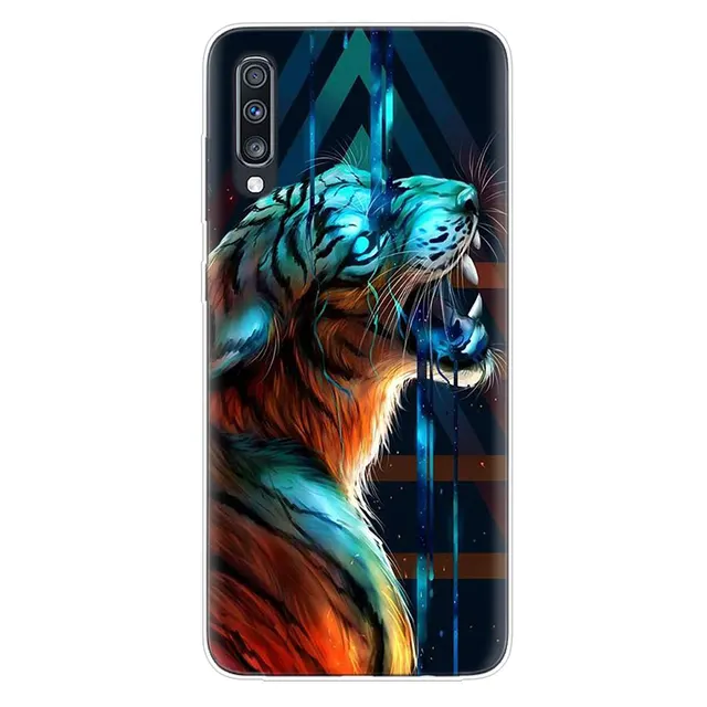 Cool Tiger Lion Owl Rubber Silicone Case For Samsung Galaxy A51 A71 A50 A70 A20 A30 A40 A10 A20E J4 J6 A6 A8 A7 A9 2018 Cover No.7