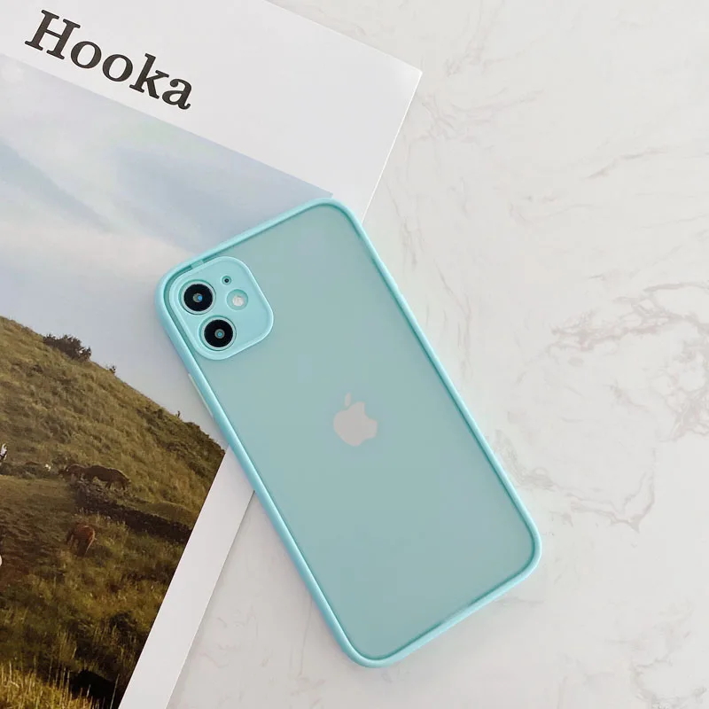 Camera Protection Phone Case For iPhone 11 pro 12 Candy Soft Back Cover |