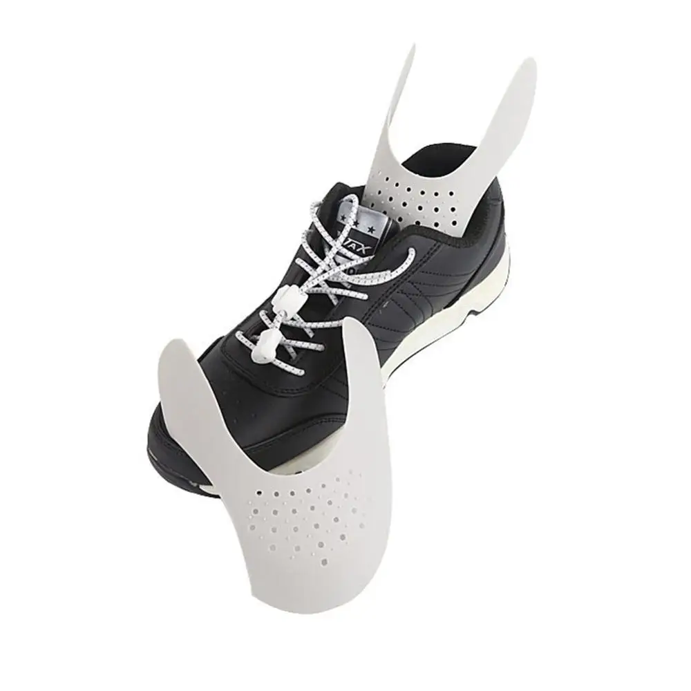 2 пары носилки для обуви моющиеся Сникеры щит формирователь анти-складки носок поддержка универсальная складывающаяся обувь дерево носилки для обуви