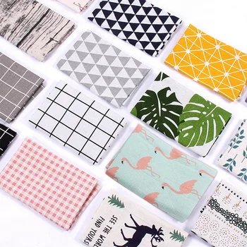 

1Pc Plaid Cotton Placemat Japanese Fashion Style Fabric Table Mats Napkins Simple Design Tableware Kitchen Tool 30x40cm