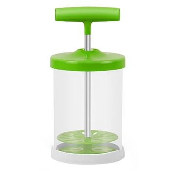 

New-New Manual Milk Frother Foam Maker Coffee Milk Double Mesh Milk Creamer Foamer Creamer Home Kitchen Supplies Green