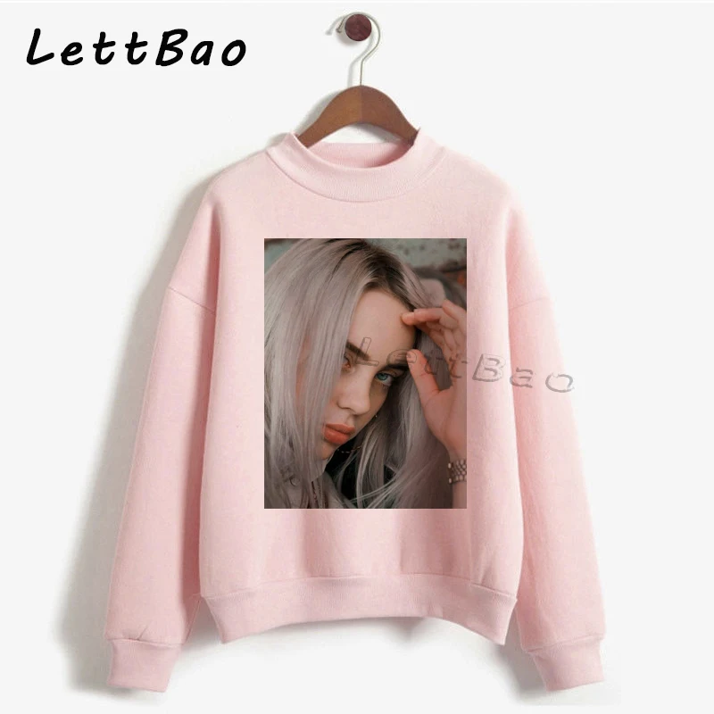 Billie Eilish толстовки свитер уличная Эстетическая Готическая Moletom Feminino Ullzang Harajuku на заказ Женская толстовка Femme 90s