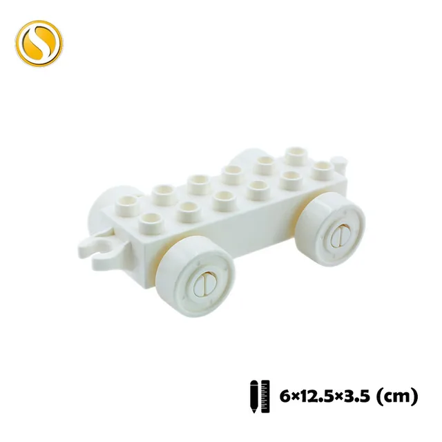 Trailer Car model Airplane Big Building Blocks Vehicle Accessory Compatible Classic Assemble Bricks Children DIY Toys Girl Gift CHE004-bai