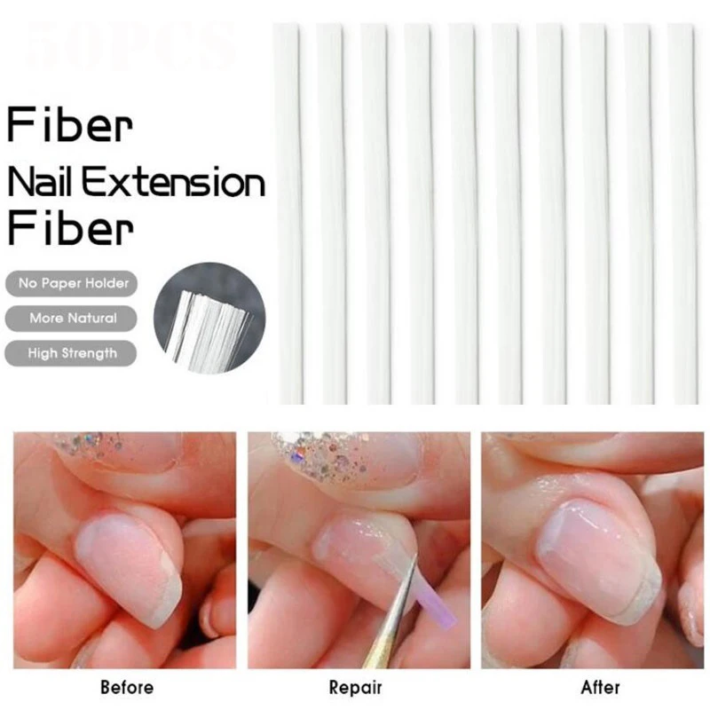 10/20/50 шт волокна Стекло наращивание ногтей Fibernails для шелковые Расширение