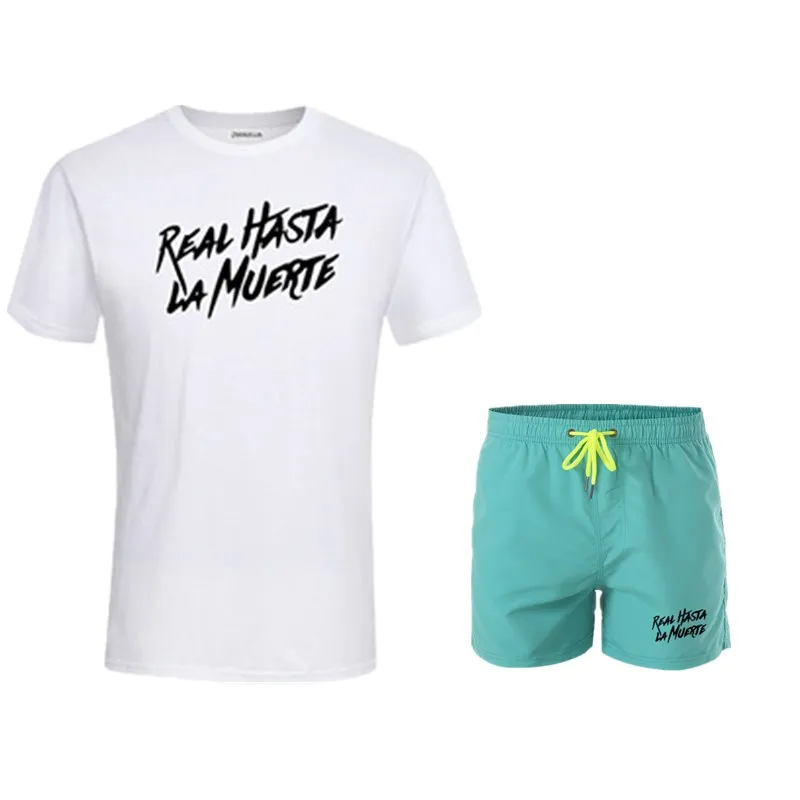 Men new workout clothes for men running sportswear men's jogging tracksuit T-shirt+shorts 2pcs/set gym fitness sports suit