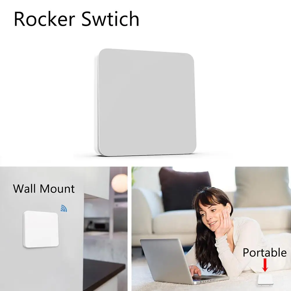 

Kinetic Wireless Lights Switch Kit, No Battery No Wiring, Quick Create Or Relocate On/off Switches For Lamps Fans Appliances