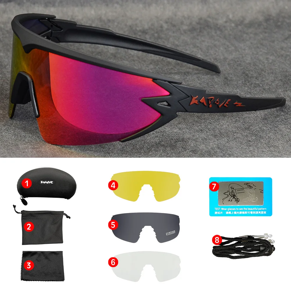 Red Goggles Polarized Cycling Sunglasses Men women Sport Road Mtb Mountain Bike Photochromic Glasses Eyewear Sun oculos ciclismo
