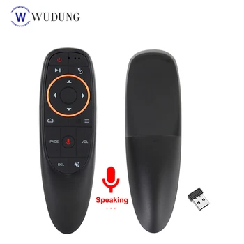 

G10 Voice Control 2.4GHz Wireless Air Mouse Google Microphone Remote Control IR Learning 6-axis Gyroscope for Android TV Box PC