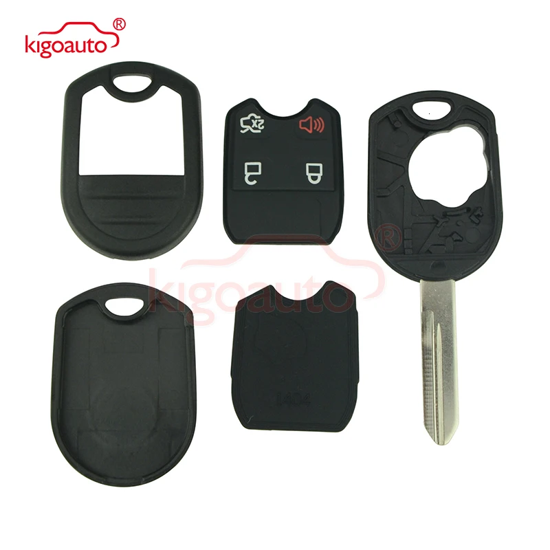Kigoauto 5 шт. пульт дистанционного ключа оболочки корпуса 4 кнопки FO38 лезвие 164-R8073 для Ford Edge Escape Fusion Mustang 2007 2008 2009 2010 2011