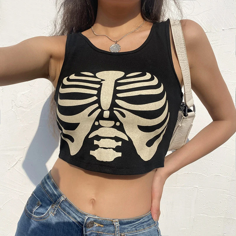 21 Style Sexy Vintage Strappy Y2K Halter Crop Top Women Summer 90s Backless Cami Tops Tees Ladies Fashion Fitness Camisole Party corset t shirt