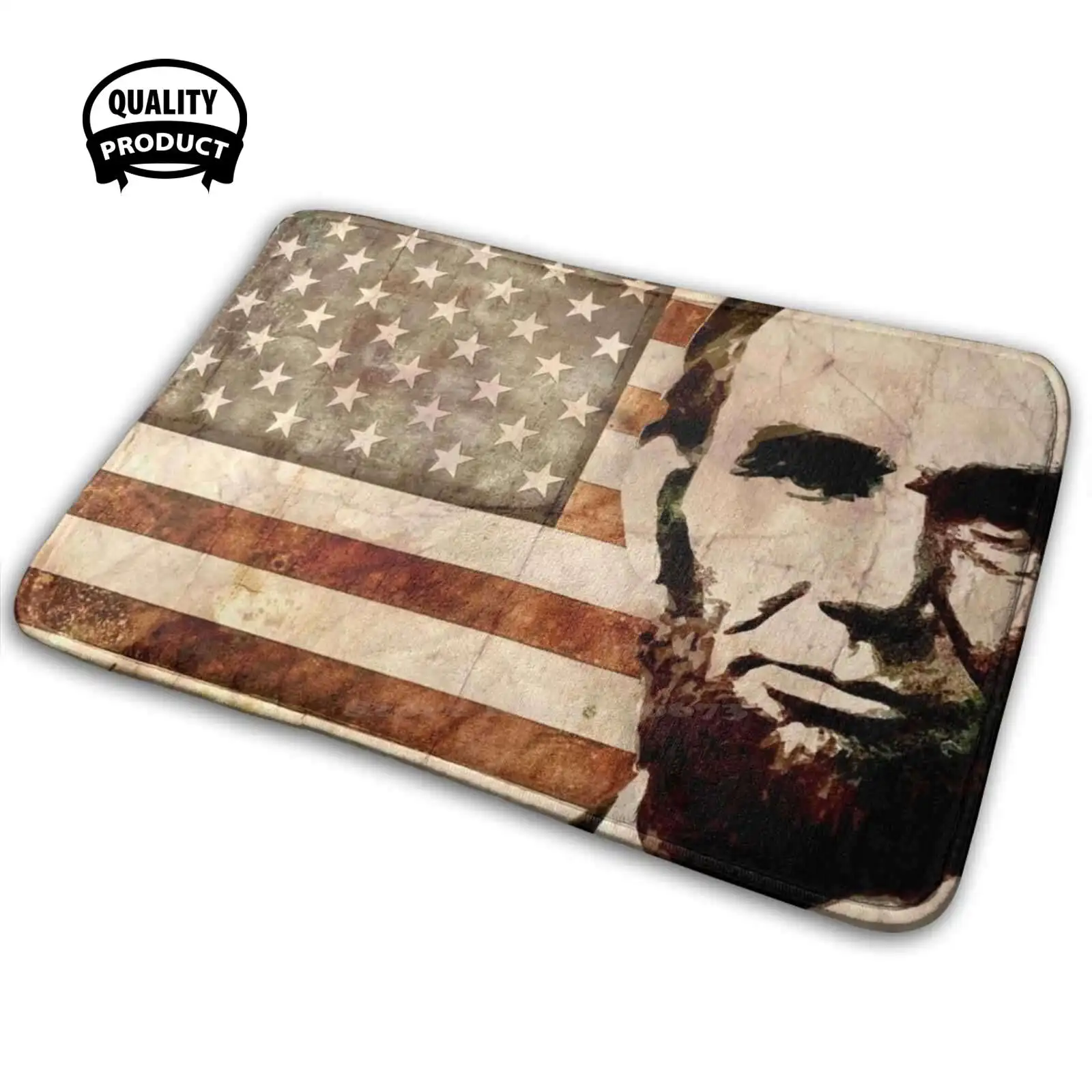 Abraham Lincoln Soft Interessante Room Goods Tappeto Tappeto Lincoln Lincoln Lincoln President Lincoln Patriot Conservative