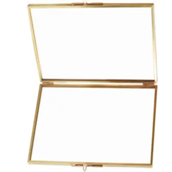 

Golden Geometric Glass Photo Frame Nordic Style Minimalist Creative Modern Photo Frame Home Living Room Desktop Decoration