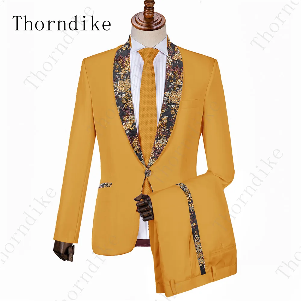 Thorndike (пиджак + брюки подарочный галстук) Свадебный костюм для жениха лучшие