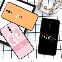 baby girl Art  Text Silicone phone cover case for OPPO A5 A9 2020 A7X reno 2 ace 3 pro realme 3 5 PRO funda