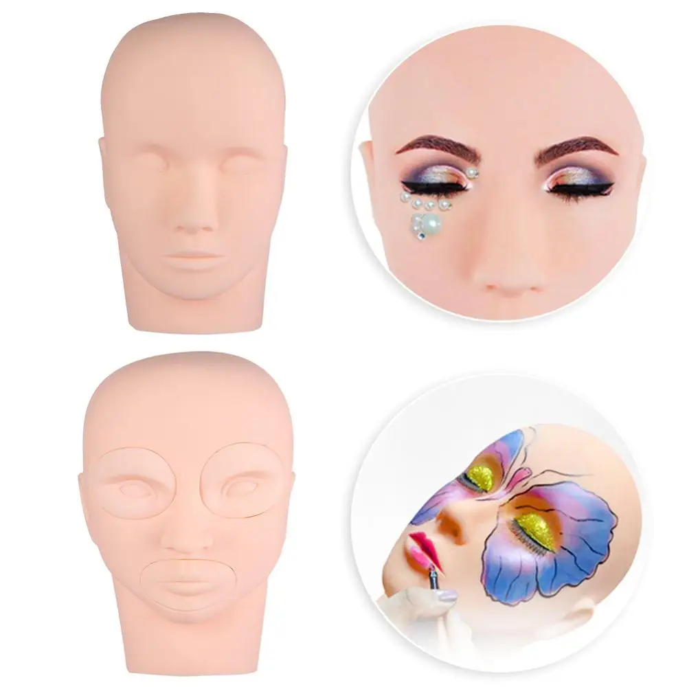 Training Head Mold Tattoo Exercises for Beginner Head Model  Semi-Permanent Makeup Practice Mannequin Head For Grafting Eyelash