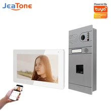 Jeatone – visiophone intelligent wi fi, déverrouillage par empreinte digitale, détection de mouvement, enregistrement vidéo automatique, sonnette d'appartement