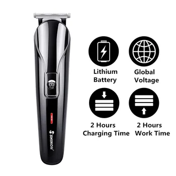 

6 In 1 Multifunctional Hair Cutter Machine Men Professional Electric Hair Clipper Rechargeable Hair Trimmer For Beard Nose Ears
