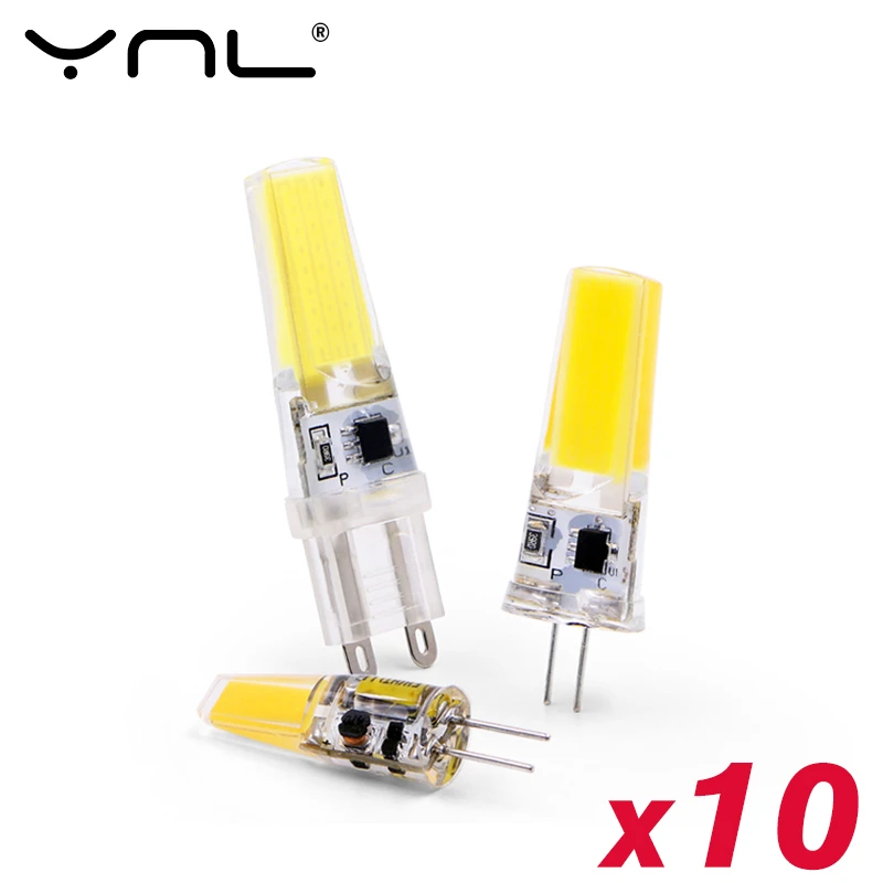 10pcs/lot Cob Led G4 G9 E14 3w 6w Light Bulb Ac 12v 220v Led Lamp ...
