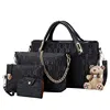 4Pcs/Set Women Elegant PU Leather Handbag Shoulder Bag Fashion Wild Solid Color Messenger Tote Pack Clutch 2022 Hot Sale ► Photo 2/6