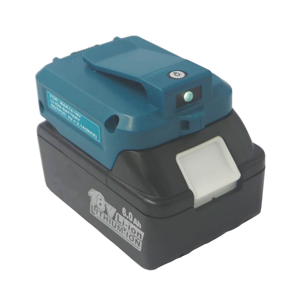 Dvisi 2pcsX18V 6000Mah литий ионный аккумулятор + USB зарядка Adap для makita bl1840 bl1860 bl1850 запасная