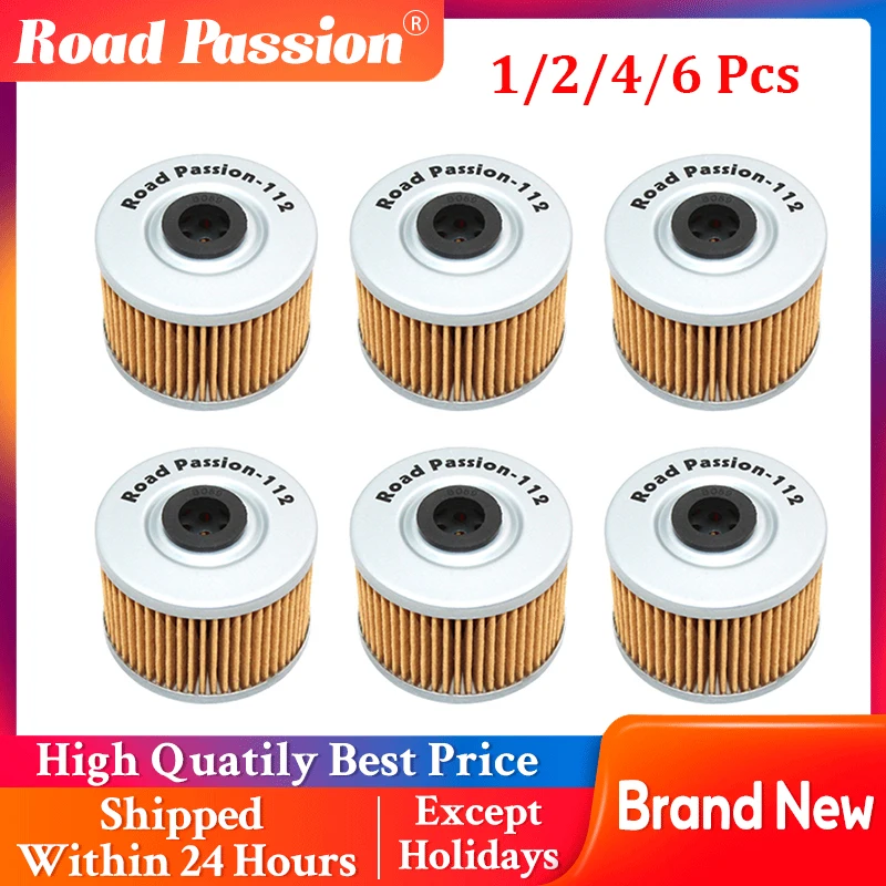 

Road Passion 1/2/4/6 Pcs Motorcycle Paper Oil Filter For HONDA XR250 XR250L XR250R XR350R XR400R XR440 XR500 XR500R XR600R