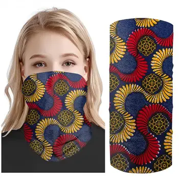 

FORUDESIGNS Vintage African Printed Seamless Balaclava Magic Scarf Headwear Bandanas Mask Neck Gaiters for Dust Face Scarves