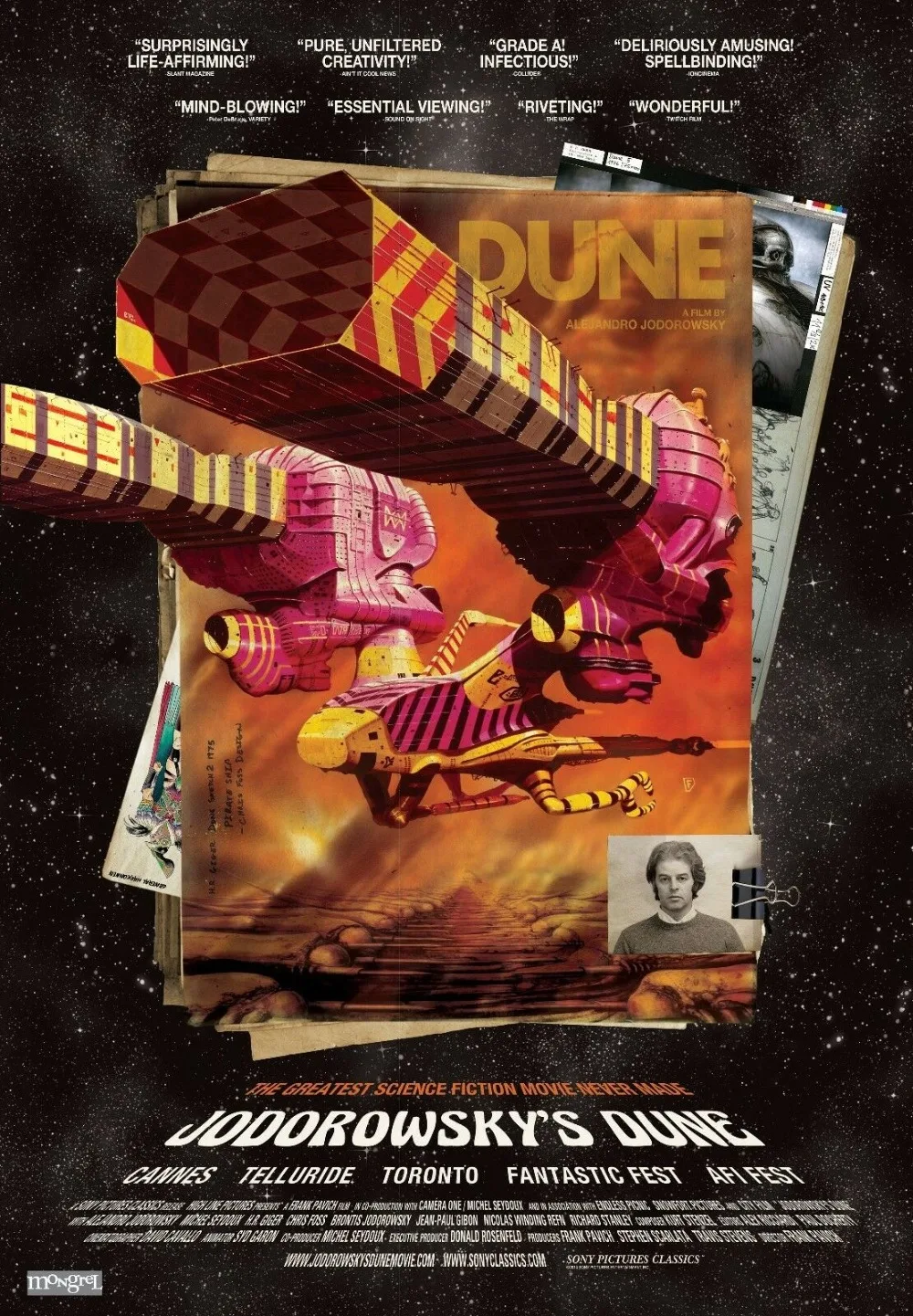 Шелковый плакат JODOROWSKY'S через Дюну 2 Настенная картина 24x36 дюймов | Дом и сад