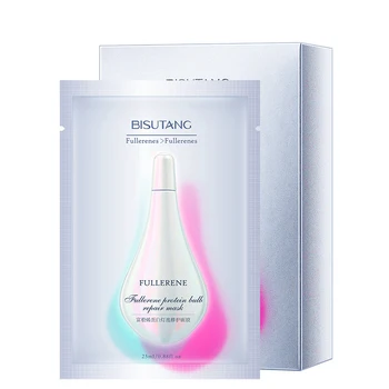 

10 Pieces Fullerene Protein Bulb Repair Mask Moisturizing Sun Burning Repair Shrink Pores Oil-control Moisturizing Whitening