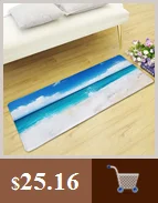 3D микрофибра коврик для кухни нескользящий современный ковер для гостиной листья софа с рисунком Коврики для спальни прикроватные коврики