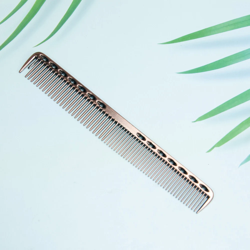 Space Aluminuml Hair Comb Pro Hairdressing Combs расческа для волос Hair Cutting Dying Hair Brush Barber Tools Salon Accessaries_voghion.com
