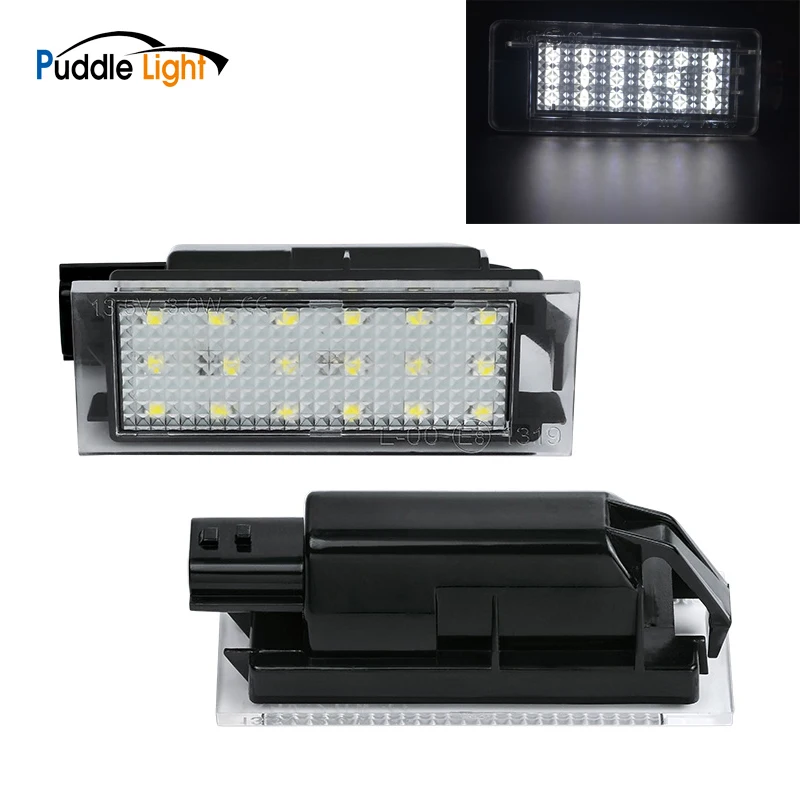 

12v Car White Led Number License Plate Light For Renault Megane Iv Twingo Clio Laguna Master Vel Satis Number License Light