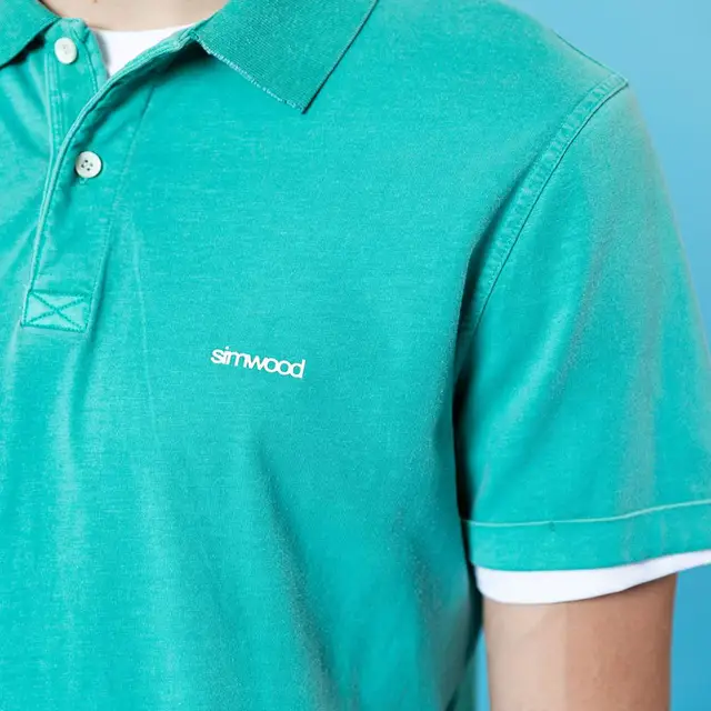 Dyed plain polo shirts in solid colors