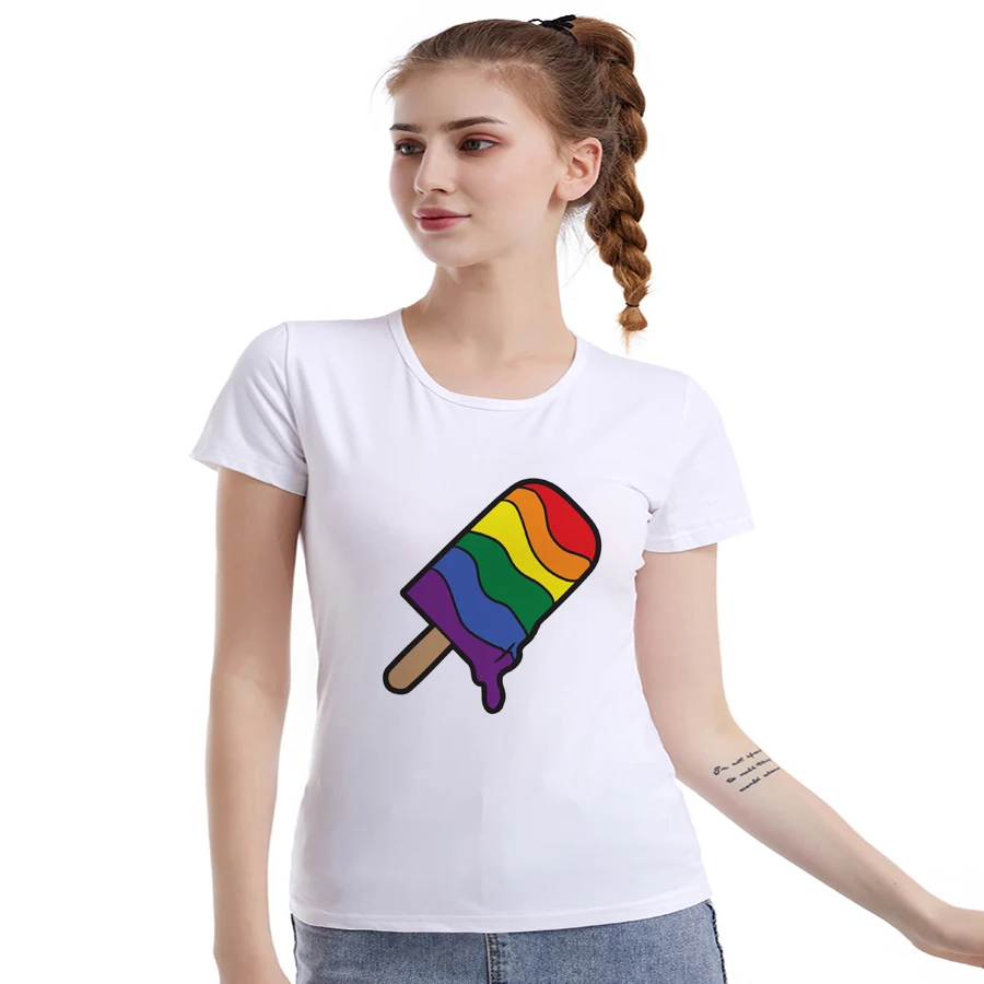 Женская футболка с надписью Love Wins Lgbt радужным топом Футболка Harajuku Kawaii уличная