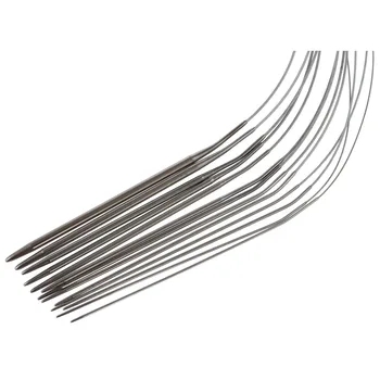 

11 pcs 65 cm Chinese Size 616 Stainless Steel Circular Knitting Needles 1.5mm5.0mm