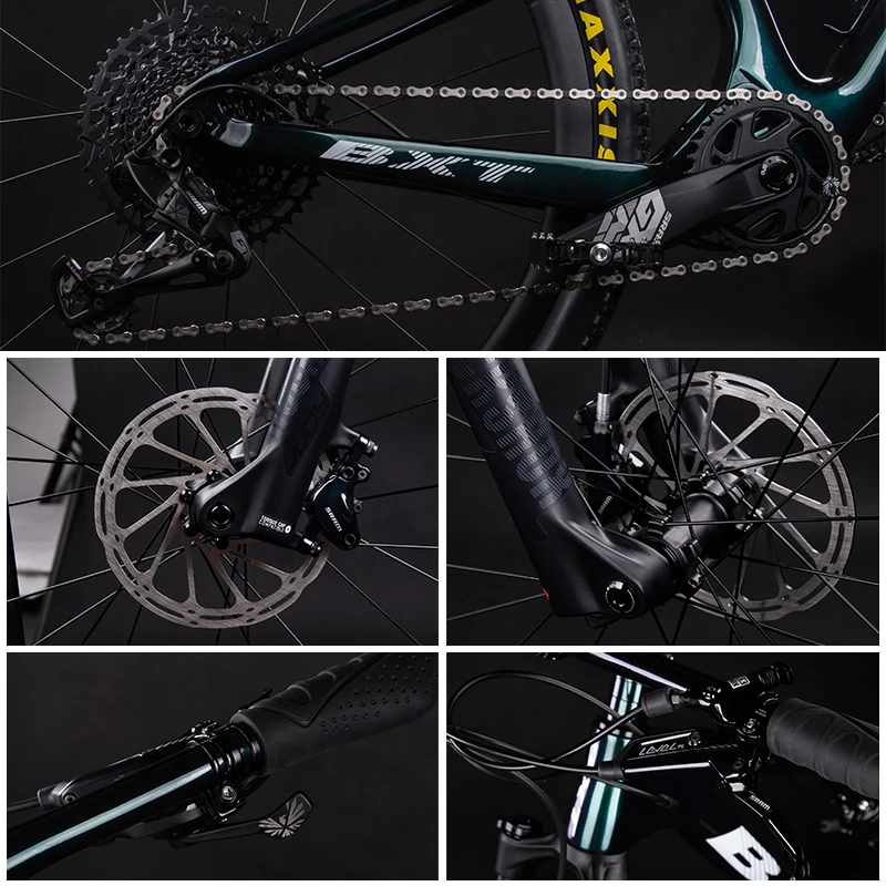 New Carbon Mountain Bike 29er full suspension bike frame MTB Downhill bike 1*12speed sports MTB suspension complete bicycle