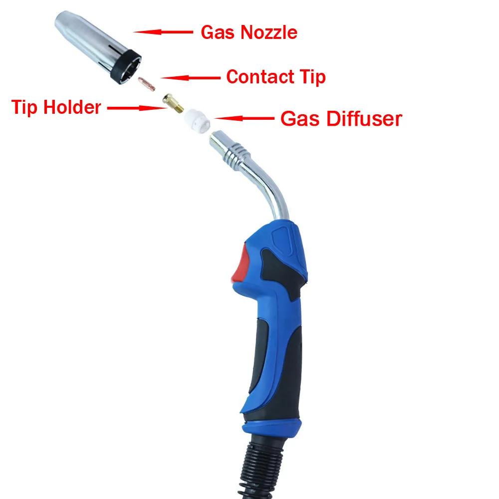 Welding Nozzle Gas Diffuser Contact Tip Welding Accessory Kit 21 50 Welding Nozzle 35 50 Gas Diffuser 11 30 Contact Tip