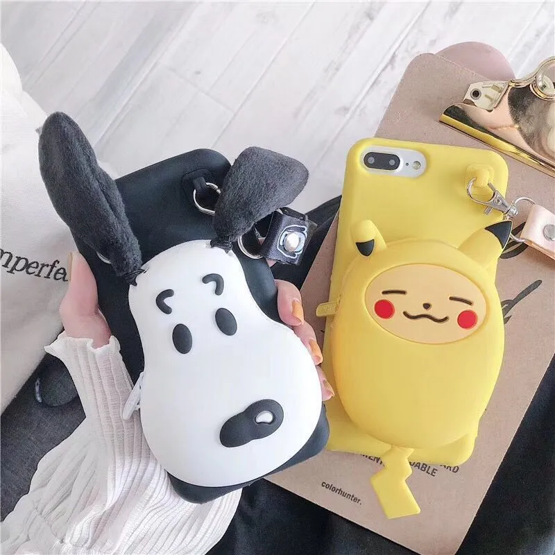 

luxury fashion Cartoon Coin Purse Wallet For OPPO A33 A35 A37 A71 A79 A83 A57 A59 A3 A73 A5 A7X A7 Reno Neo 7 9 F1 F9 phone Case