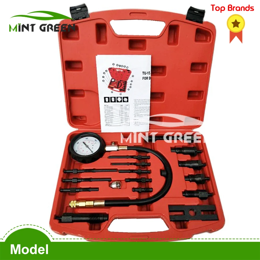 Professional Diesel Engine Cylinder Compression Tester Tool Kit Set