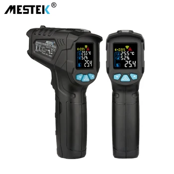 

MESTEK Non-contact Infrared Thermometer Digital Temperature Measurement Multi-function IR Laser Thermometer Gun -50-550 Degree