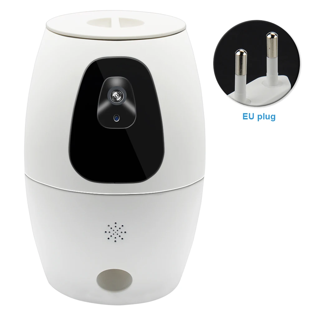 

Smart Food Feeding Pet Treat Dispenser Video APP Support Electric Dog Camera