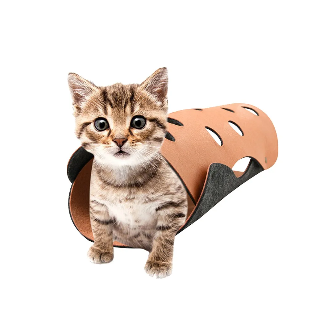 2 шт кошечка комбинированный туннельный коврик сшивание складной Кот игровой канал игрушка-рулон Забавный питомец туннель Кот игровой туннель игрушки интерактивные