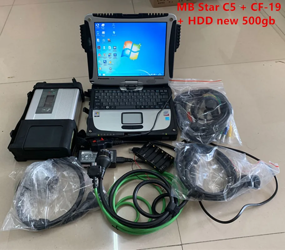 

MB Star C5 Sd connect multiplexer compact c5 For Mercdes cars/trucks with star c5 vediam/X/dts 12-2019 hdd with CF19 4G